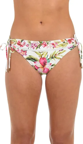 Vista 39 de La Blanca Parte inferior de bikini hipster con lazo lateral para mujer Negro/ Luces de la ciudad