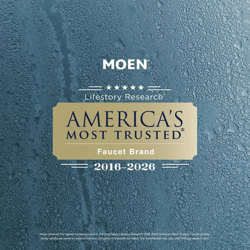 Vista 7 de Moen Halle 84972C - Grifo de baño tradicional cromado con montaje de drenaje para aplicaciones de 3 agujeros, 84972C