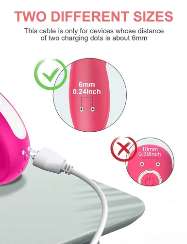 Vista 3 de Cable de carga de repuesto magnético USB DC (0.236 in/0.24 pulgadas)