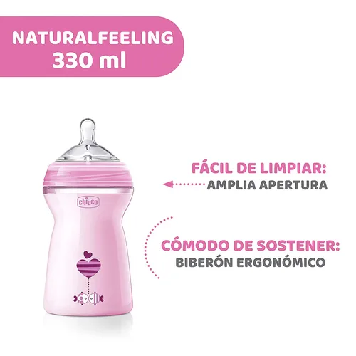 Vista 6 de Chicco Natural Feeling 6 Meses + Biberón 11.2 fl oz