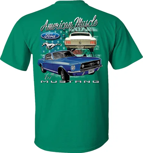 Vista 2 de 1967 Mustang Ford Camiseta Shelby Pony Classic American Muscle