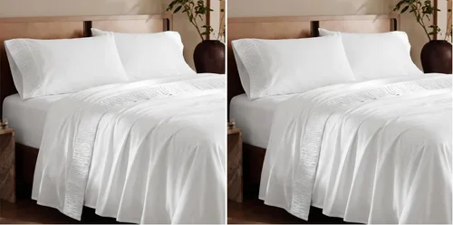 Vista 51 de Bedsure Juego de sábanas para cama individual - 3 piezas de sábanas suaves para cama individual - Transpirables y refrescantes - Calidad hotelera
