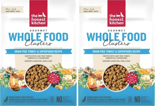 Vista 11 de The Honest Kitchen racimos de alimentos enteros libres de granos de carne de res alimento seco para perros, 1 libra