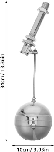 Vista 2 de TABLETREANDS Stainless Steel Automatic Float Valve 1/2 Inch Water Level Control Valve For Pond And Storage Tank Water Shutoff Part For Precise Level