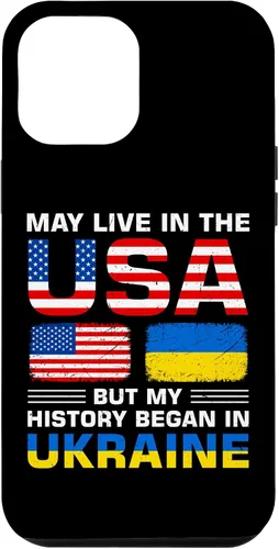 Vista 26 de Ukraine Flag America Flag Ukrainian Roots Case for iPhone 17