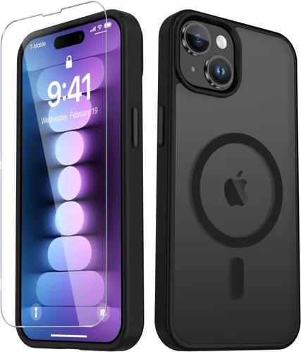Vista 822 de Funda para Google Pixel 10 Pro XL, cubierta magnética mate, color negro Fit for MagSafe, Screen Protector included, Shockproof Military Grade