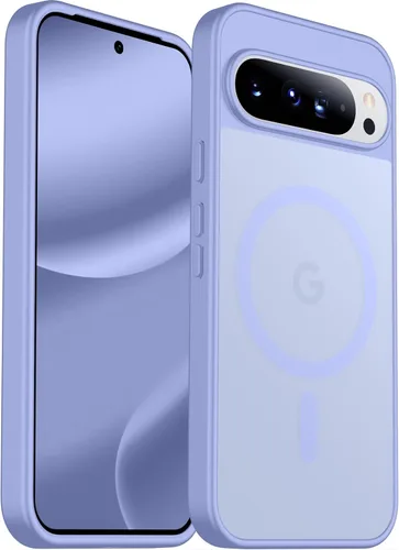 Vista 67 de SPIDERCASE Funda magnética para Google Pixel 9A, protección contra caídas de grado militar, delgada, translúcida, mate, a prueba de golpes