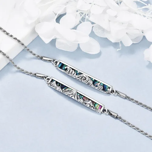 Vista 3 de YFN Pulsera ajustable inspiradora de plata de ley grabada, regalo de graduación para ella, pulseras para mujer