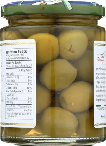 Vista 3 de Bono Castelvetrano - Aceitunas verdes sicilianas sin hueso, 5.3 onzas