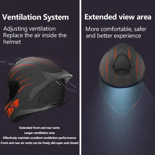 Vista 3 de Casco abatible de cara completa para motocicleta, casco integrado con Bluetooth, aprobado por DOTECE, cascos modulares de motocross, múltiples