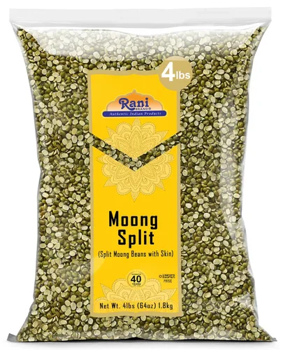 Vista 21 de Rani Moong Dal (frijoles mung partidos sin piel) Lentejas indias 14 oz (400 g) ~ Todo natural Apto para celíacos Sin OGM Kosher Vegano