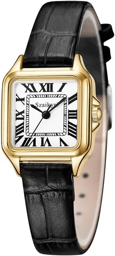 Vista 2 de Classic Relojes cuadrados de mujer con números romanos, de vestir, informal