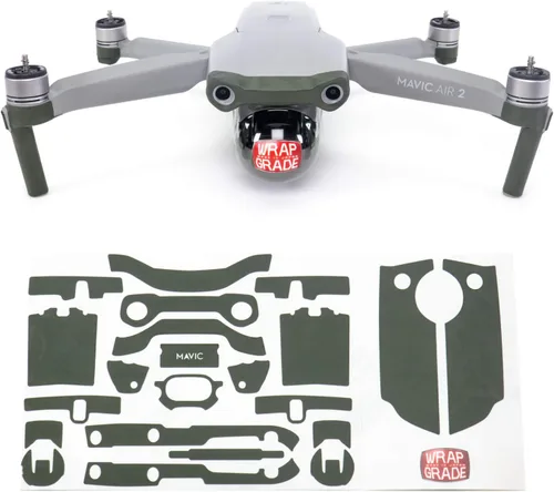 Vista 6 de Funda compatible con DJI Mavic Air 2 Color de acento A (Airforce Silver)