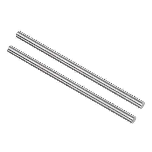 Vista 25 de uxcell 2 piezas varillas de metal redondas de acero, 2 mm x 200 mm de acero de alta velocidad (HSS) barra de torno herramienta, para eje engranaje