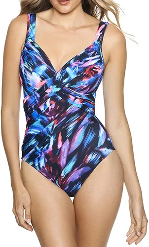 Vista 2 de Miraclesuit Traje de baño para mujer Revele con control de abdomen y aros, Negro