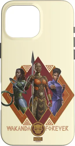 Vista 19 de iPhone 16 Marvel Black Panther: Wakanda Forever Hero Warrior Trio Case
