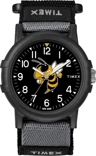 Vista 39 de Timex Reloj unisex Collegiate Recruit de 1.496 in - Tennessee Volunteers con correa de tela negra