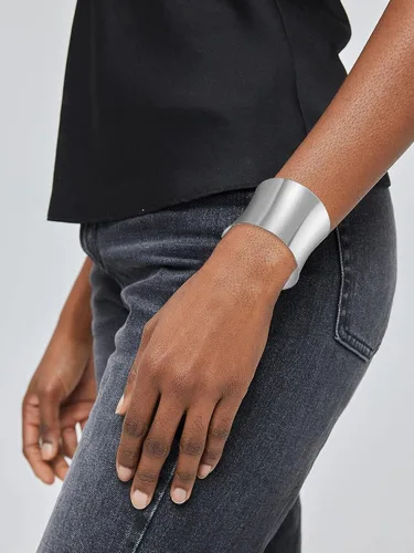 Vista 5 de Long tiantian Gold Arm Cuffs for Women Upper Arm Cuff Bangle Bracelet Set Open Wide Wire Bracelets Gold Cuff Bracelets Open Bracelet Jewelry Gifts