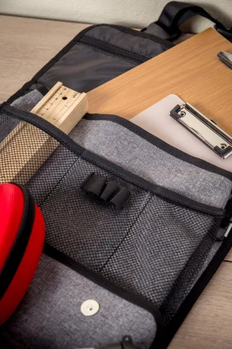 Vista 6 de Asiento delantero - Organizador de asiento de pasajero por PF™, se convierte en una bolsa, mantén todo en tus autos, furgonetas, camiones organizados