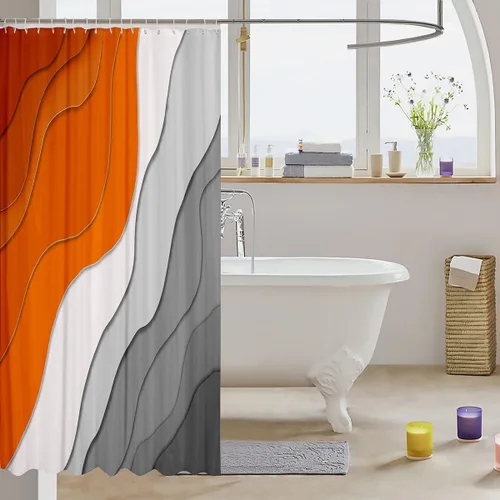 Vista 64 de Decorative White Baseball Shower Curtain Waterproof Polyester Fabric,Red Baseball Bat Bath Curtain Home Bathroom Decor Hanging Curtain with Hooks 72