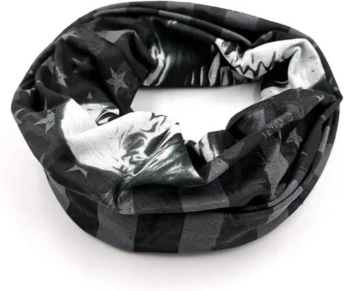 Vista 4 de Polaina de cuello sin costuras, bufanda, bandana, máscara facial sin costuras, protección UV para motocicleta, ciclismo, equitación, correr
