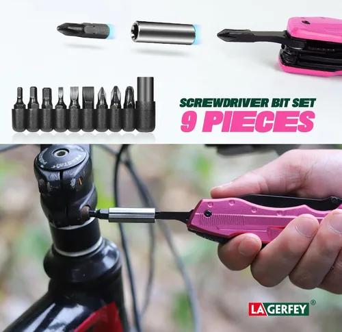 Vista 4 de Relleno de calcetines para mujeres - Regalos para mujeres esposa mamá hermana, Cuchillo multiherramienta Pin'k - Regalos para mujeres para Navidad