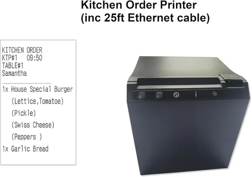 Vista 2 de Sistemas de posición de 15" para restaurantes bares o negocios de alimentos con impresoras 2X 3.5 y caja de efectivo..