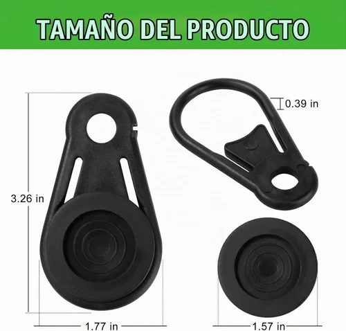 Vista 6 de 20 clips de tela resistentes con una bolsa para jardín, sombrilla, lona