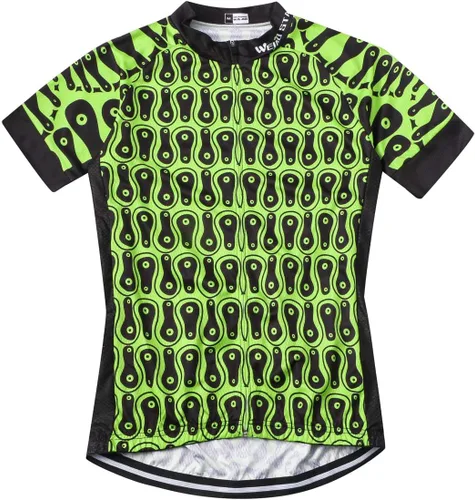 Vista 23 de Weimostar Hombre Ciclismo Jersey Manga Corta Bicicleta Ropa Multicolor Diamante