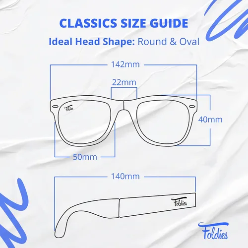 Vista 3 de Foldies Classic - lentes de sol polarizados y plegables con gamuza de limpieza y funda de piel