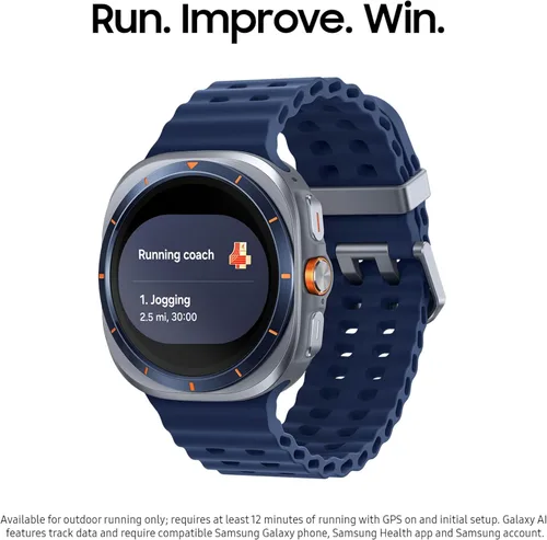 Vista 4 de Samsung Galaxy Watch Ultra (2025) - Reloj inteligente LTE de 1.850 in, carcasa de titanio, entrenamiento avanzado del sueño, entrenador de correr