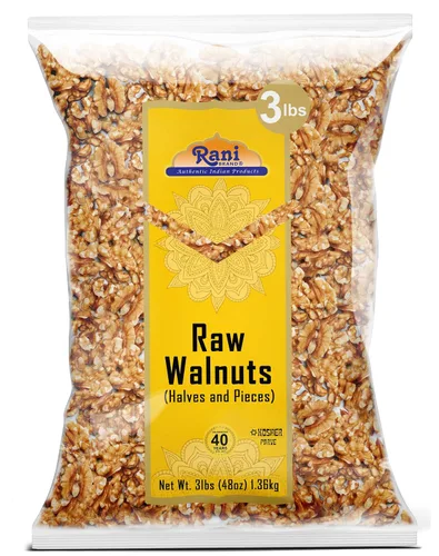 Vista 9 de Rani Nueces crudas, mitades y trozos 32 oz (2 libras) 32.03 oz ~ Todo natural Vegano Apto para gluten Producto fresco de Estados Unidos
