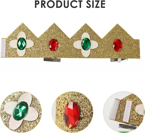 Vista 2 de Corona de princesa para mujeres y niñas, accesorio de disfraz de Halloween
