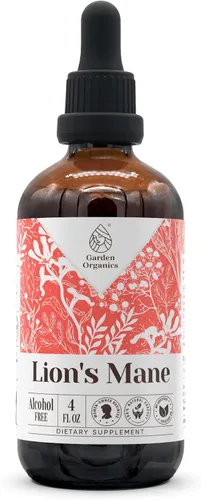 Vista 6 de Extracto de tintura natural sin alcohol de melena de león, refuerzo del sistema inmunológico, gotas líquidas hechas de 100% (2 fl oz)