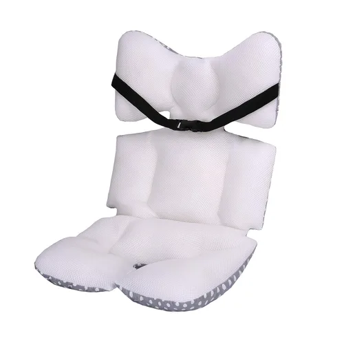 Vista 4 de Miracle Baby Forro de asiento de cochecito, cojín de algodón suave y transpirable, reversible y lavable a máquina para bebés
