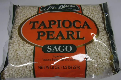 Vista 2 de Tropics Sago perla de tapioca (pequeño), peso neto: 8 onzas (8.01 oz) por paquete, paquete de 3