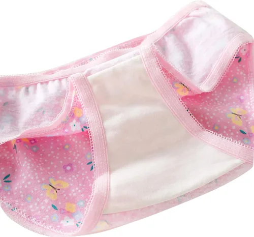 Vista 9 de Ropa interior de algodón transpirable para bebés y niñas, ropa interior suave surtida, paquete de 6