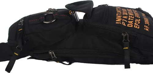 Vista 45 de Mochila de nylon para el pecho, mochila de viaje en bicicleta y gimnasio