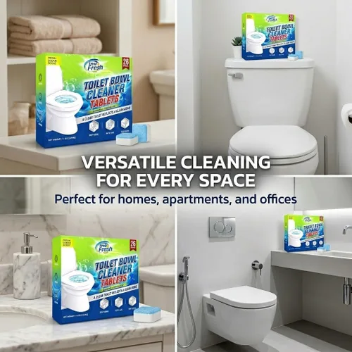 Vista 12 de True Fresh - Tabletas limpiadoras para inodoro, paquete de 26, seguras para sépticas, aroma oceánico