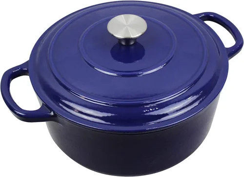 Vista 18 de Utensilios de cocina de hierro fundido esmaltado (Olla Mini 0,25 Qt., Glaciar)