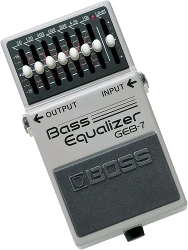 Vista 4 de BOSS GEB-7 Pedal de guitarra ecualizador de bajo gráfico de siete bandas