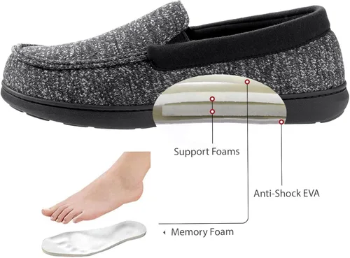 Vista 3 de RockDove SILVADUR - Pantuflas antiolor para hombre, 8