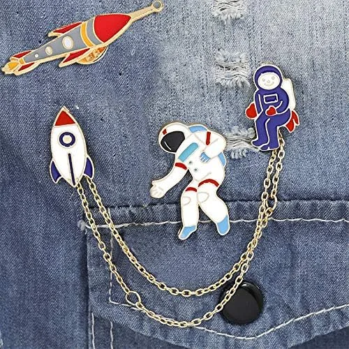 Vista 4 de Enamel juego de lindos prendedores para mochila, aleación, UK_B07C6P4MFM