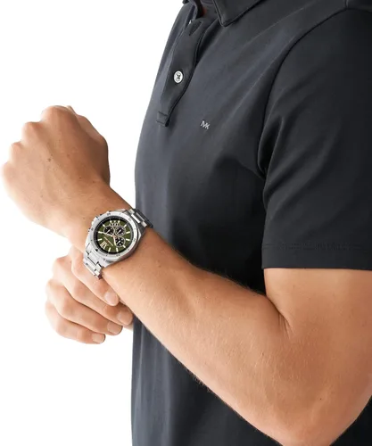 Vista 4 de Michael Kors Brecken - Reloj de cuarzo para hombre con correa de acero inoxidable