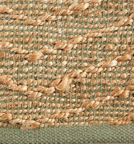 Vista 4 de DII Colección Woven Rugs yute tejido a mano, 2x3', cheurón de alcachofa