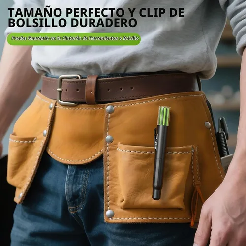 Vista 6 de Nicpro Carpenter - Recambios de plomo para lápices de 0.110 in, 6 piezas, color negro