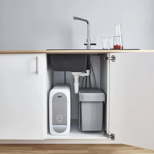 Vista 7 de GROHE Blue Home Starter Kit (Kitchen Mixer with Filter Function, for Bubble Water, WLAN, Extendable L-Outlet), Chrome, 31927001