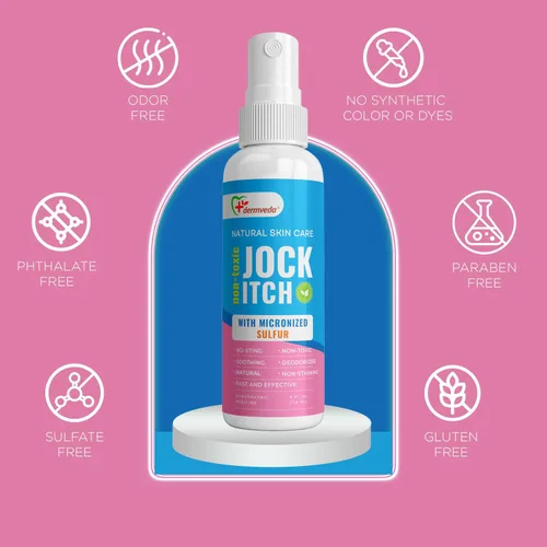 Vista 5 de Sérum para tratamiento de la picazón jock, remedio antifúngico, alivio rápido para la picazón deportista, fórmula antifúngica calmante