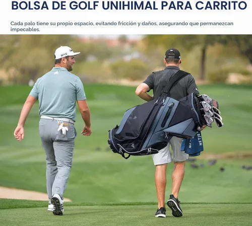 Vista 8 de UNIHIMAL Bolsa de carrito de golf de 14 vías con divisor organizador y cubierta para lluvia