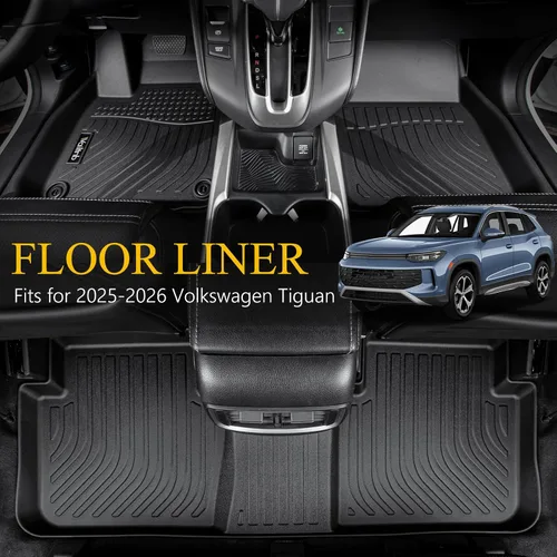 Vista 202 de Tapetes de piso para todo clima y forro de carga con respaldo para Chevrolet Suburban de 7 asientos 2021-2025 / GMC Yukon XL de 7 asientos
